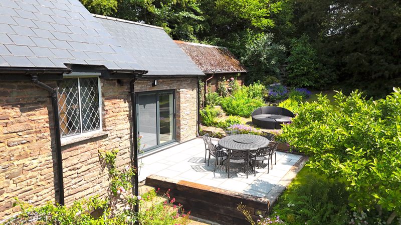 Side Elevation and Patio- click for photo gallery